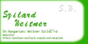 szilard weitner business card